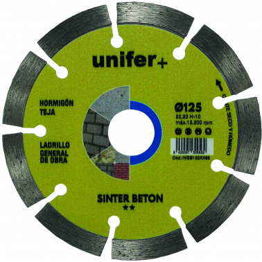 DISCO DIAMANTE SINTER BETON WSB125XX68
