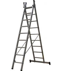 ESCALERA DOBLE ALU.L66 4,25M 2X9P EN-131