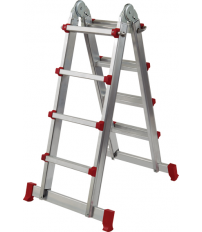 ESCALERA TELESCOP.ALUM.3,83M-4X4P EN-131