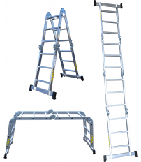 ESCALERA MULTIUSOS ALUM. ARTICULADA 4X3P