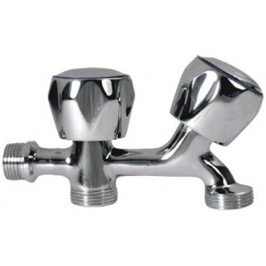 BO-65201 GRIFO DE LAVADORA DOBLE ROSCA CROMO