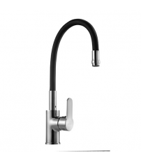 65818 MONOMADO FLEXIBLE DE FREGADERO NEGRO MIRTAK