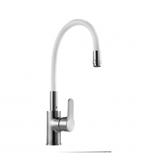 65819 MONOMADO FLEXIBLE DE FREGADERO BLANCO MIRTAK