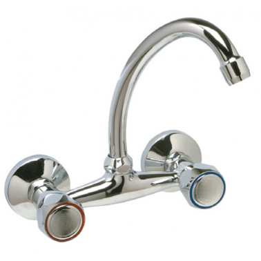 65905 GRIFO FREGADERO PARED VERTICAL SENCILLO CUERPO 110mm MIRTAK