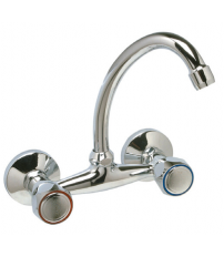 65904 GRIFO FREGADERO PARED VERTICAL SENCILLO CUERPO 160mm MIRTAK