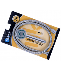 B-17034 KIT DUCHA TER MANGO + FLEXO PVC CROMO MIRT