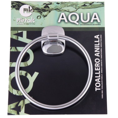 B-30161 TOALLERO ANILLA CROMO SERIE AQUA MIRTAK