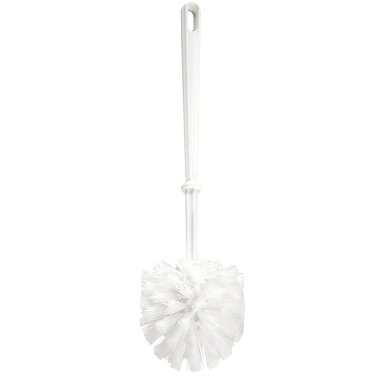 S-62503 ESCOBILLA DE BAÑO BLANCA CON MANGO MIRTAK