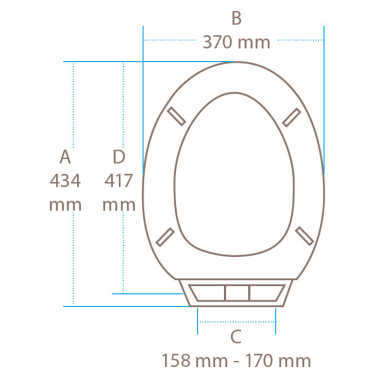 CA-62556 TAPA WC ATENAS PLASTICO BLANCA