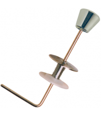 BO-61001 TIRADOR BAJO CURVO POMO METAL CROMADO