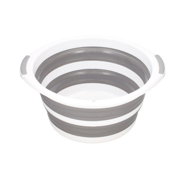 402010014 BARREÑO PLEGABLE 17L GRIS DOVELIS