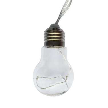 487B GUIRNALDA ESTILO BOMBILLA COLORES A PILA