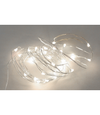5204401 GUIRNALDA ALAMBRE LED FRIA 2 MT. A PILAS