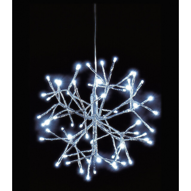 00808 5m GUIRNALDA ESTRELLAS 64 LEDS BLANCO FRIO