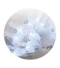 204600002 1,95m GUIRNALDA LED CON PINZAS BLANCA