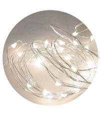 79.719/DIA 5m MINI GUIRNALDA LED C/MANDO 6500K 3xAA ELECTRO DH