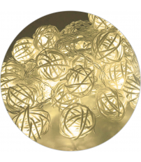 79.725/6/CAL 6m GUIRNALDA LED C/MANDO 3200K 3xAAELECTRO DH