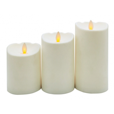 204800001 3ud VELA DECORATIVA LED CERA GSC