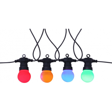 3407 GUIRNALDA LUCES DE CADENA LED NIRVANA COLORES 4,5m IP44