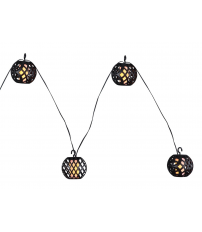 33686-8 GUIRNALDA SOLAR PLASTICO NEGRO 98XLED 4,1m 1700K IP44