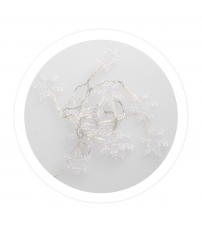 204600026 COPOS DE NIEVE LED TRANSPARENTES 1,35M LUZ FRÍA GSC
