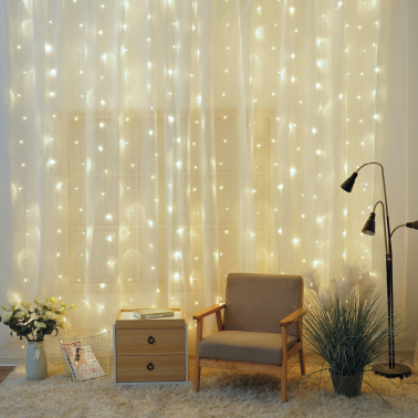 204605008 CORTINA LED LUMINOSA 3X1M LUZ FRÍA GSC