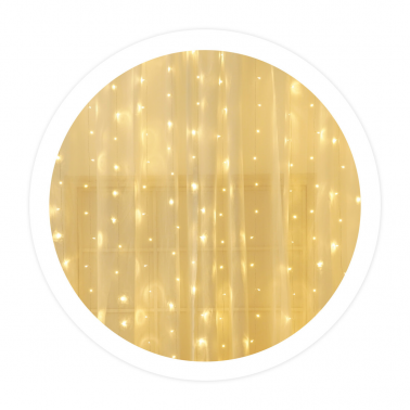 204605011 CORTINA LED LUMINOSA 3X2M LUZ CÁLIDA GSC