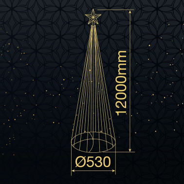 204690078 ARBOL LED 120cm USB + MANDO 32 FUNCIONES IP44 LUZ CALIDA GSC