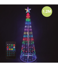 204690080 ARBOL LED 120cm USB + MANDO 32 FUNCIONES  IP44  RGB GSC