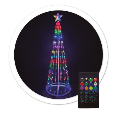 204690080 ARBOL LED 120cm USB + MANDO 32 FUNCIONES  IP44  RGB GSC