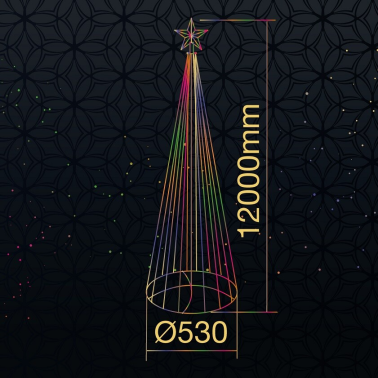 204690080 ARBOL LED 120cm USB + MANDO 32 FUNCIONES  IP44  RGB GSC