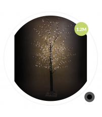 204690153 ARBOL RAMAS LED NEGRO SIRKA A RED 8W 120cm GSC