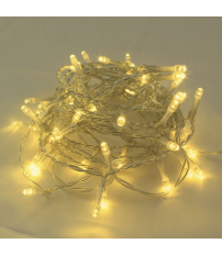 204600019 GUIRNALDA LED TRANSPARENTE 10mts 8 FUNCIONES LUZ CALIDA GSC