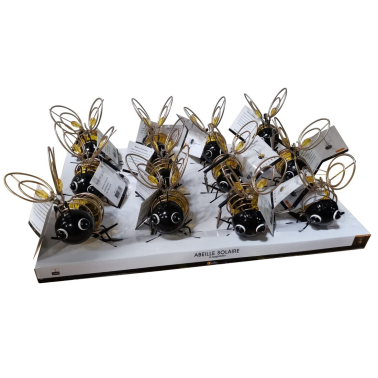 G2106 ABEJA SOLAR DECORATIVA METAL+PVC GALIX