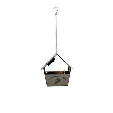 G2214 CASITA COLGANTE SOLAR DECORATIVA METALICA GALIX
