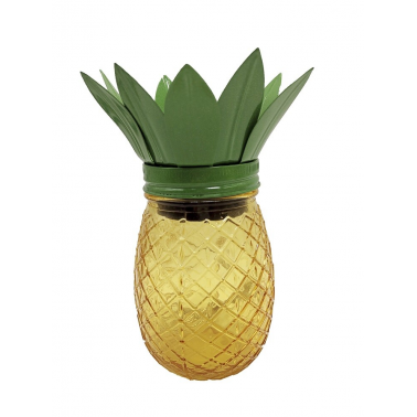 G2110 PIÑA SOLAR DECORATIVA METAL+VIDRIO GALIX