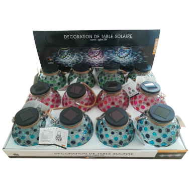 G28 BOTE VIDRIO SOLAR DECORATIVO FRIO EFECTO 3D SURTIDO GALIX