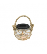 33582-12 BOTE VIDRIO SOLAR DECORATIVO C/ASA CUERDA IP44 GLOBO