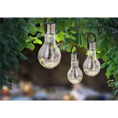 33978-12 BOMBILLA SOLAR DECORATIVA 3000K C/INTERRUPTOR IP44 GLOBO