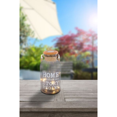 33979 TARRO VIDRIO SOLAR DECORATIVO 3000K C/ASA CUERDA IP44 GLOBO