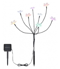 39146 ARBOL FLORAL SOLAR DECORATIVO COLORES 60x62cm IP44 GLOBO