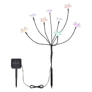 39146 ARBOL FLORAL SOLAR DECORATIVO COLORES 60x62cm IP44 GLOBO