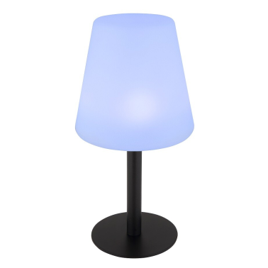 33894 LAMPARA SOLAR METAL NEGRO RGB BATERIA 1200mAh 3.7V 3000K IP44 GLOBO