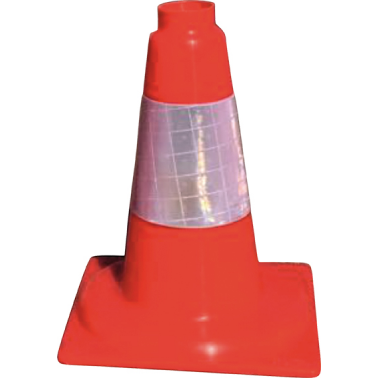 CONO SEÑALIZACION POLIPROPILENO 90418-30CM REFLEX10CM