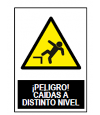 SEÑAL ADV.PELIGRO CAIDA DIS.NIVEL SA1004