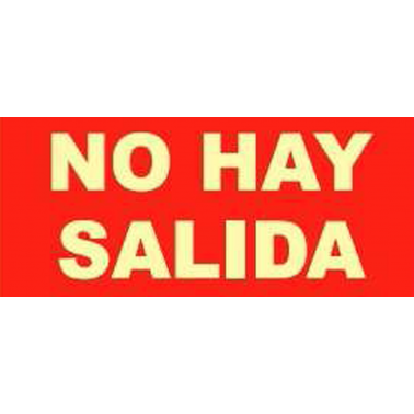 SEÑAL FOTOLUMINES.NO HAY SALIDA EV135