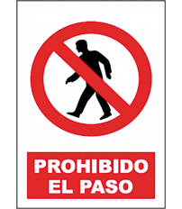 SEÑAL PROHIBIDO PASO SP897 40X30