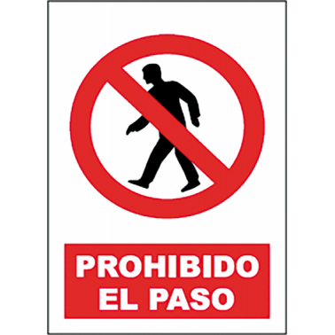 SEÑAL PROHIBIDO PASO SP897 40X30