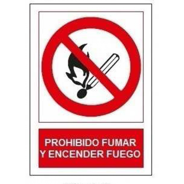 SEÑAL PROHIBIDO FUMAR/ENCEN.FUEGO SP853
