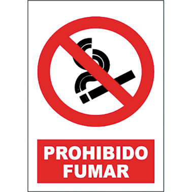 SEÑAL PROHIBIDO FUMAR SP850 40X30
